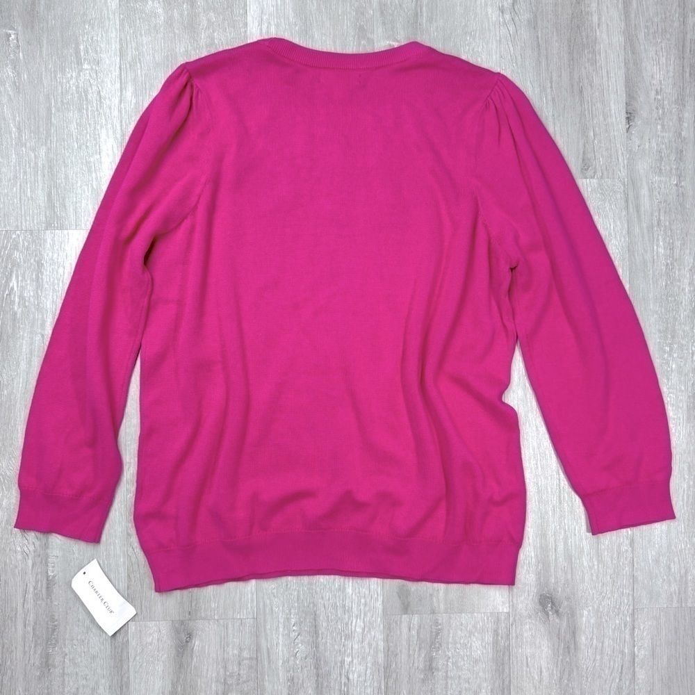 Pink Rhinestone Studded Top L - Picture 3 of 5